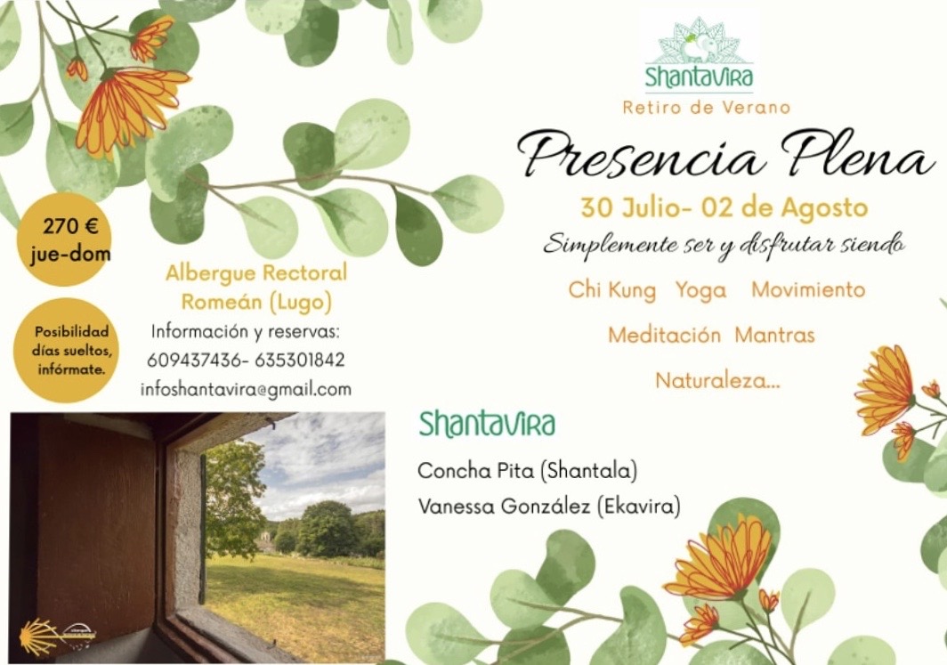 Retiro de verano del 30/7 al 2/8